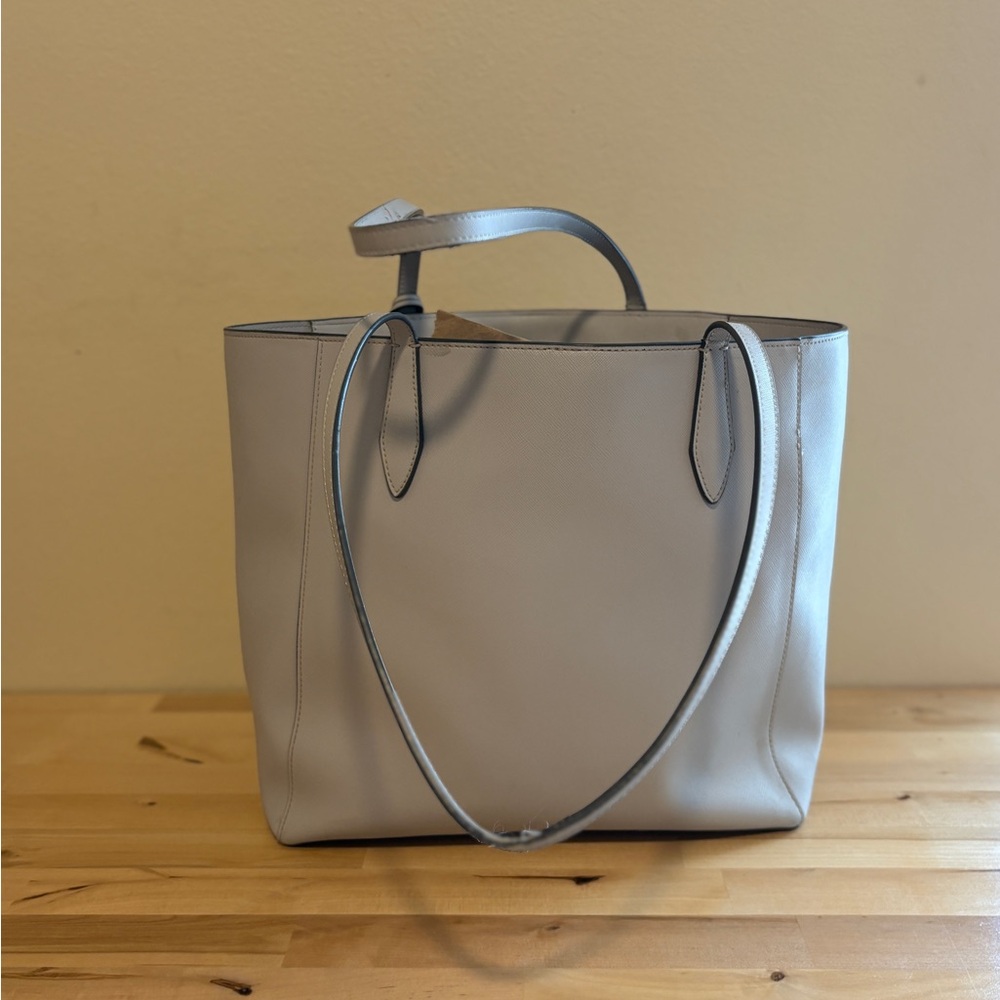 kate spade Gray Leather Tote with Daisy Charm - Picture 3 of 5